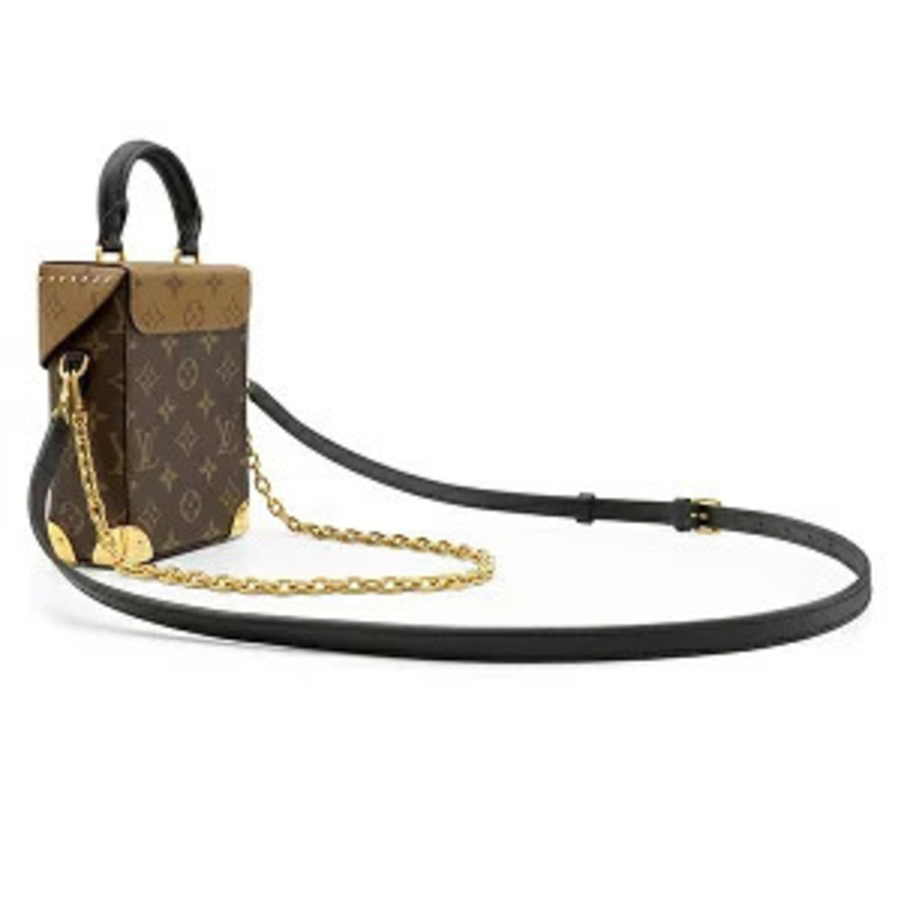 Louis Vuitton Chain Monogram Reverse Canvas Camera Bag Shoulder Brown